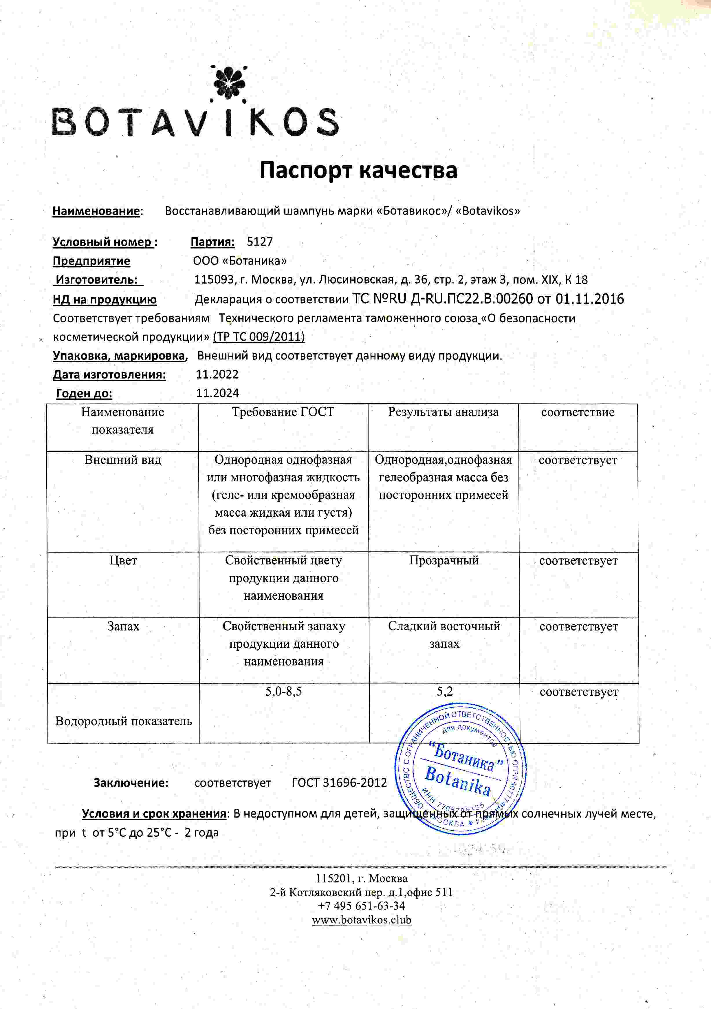 Паспорт №112022